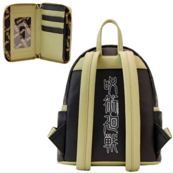 Loungefly Jujutsu Kaisen Mini Backpack and Wallet - Picture 4 of 6